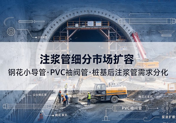 永昌注浆管细分市场扩容，隧道钢花小导管、PVC 袖阀管、桩基后注浆管需求分化